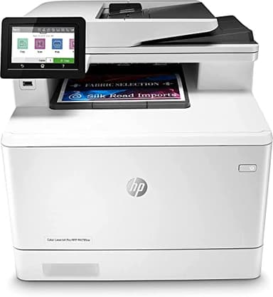 HP Smart Color LaserJet Pro MFP M479fnw W1A78A, Stampante Multifunzione A4, Scansiona Fronte e Retro Automatica, 27 ppm, USB, Fax, ADF, Wi-Fi, Gigabit Ethernet, Display a colori, Bianca