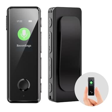 64GB Registratori Vocali Digitali, KINPEE Mini Registratore Audio Portatile Registratore di Suoni Registratore Attivazione Vocale Dittafono Registratore Tascabile per Lezioni Universitarie
