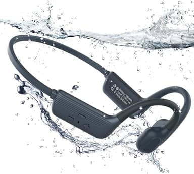 MONODEAL Cuffie Subacquee per Piscina IP68 Impermeabile Cuffie Conduzione Ossea Bluetooth 5.4 Auricolari MP3 Subacqueo 32G Cuffie Sport per Nuoto, Surf, Corsa