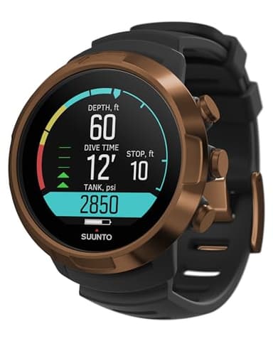 SUUNTO Dive D5 Orologio Subacqueo Digitale, Display Colori, Impermeabile 100 m, Computer Subacquei con Funzioni di Sveglia, Cronometro, Meteo, Bussola, Durata della Batteria 12 Ore in Modalità Scuba