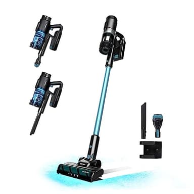 Cecotec Scopa Aspirapolvere Senza Fili 3 in 1 Conga Rockstar 350 Longlife Jalisco. 215 W, 12 kPa, 60 minuti di autonomia, spazzola Jalisco, serbatoio da 500 ml, ciclone parallelo