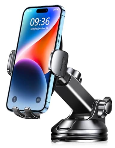 CIRYCASE Porta Cellulare Auto, 2025 [Aspirazione Ultra Potente] Supporto Telefono Auto, 360° Rotazione Porta Telefono Cruscotto/Parabrezza Accessori Impugnature Cellulari Universale Smartphone 4-7"