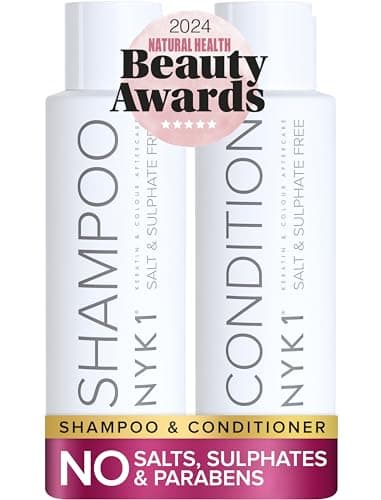 SHAMPOO E BALSAMO SALI E SENZA SOLFATI Per Capelli Colorati, Estensione E Trattamenti Kit Cheratina (500ml x 2) Shampoo Senza Sale Post Cheratina Shampoo senza Solfati Siliconi Parabeni E Balsamo