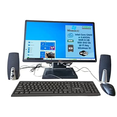 PcRenewed Dell Optiplex 780 All In One Desktop Computer PC Intel Core G1610 @2.60 8GB SSD 240 Win10 22"LCD WiFi (Ricondizionato)