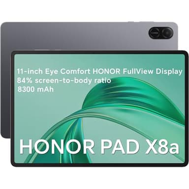 HONOR Pad X8a Wi-Fi Versione 4GB RAM/128GB ROM, 8300mAh, 11 Pollici 90Hz Eye Protection Display Tablet,4 Altoparlanti, Android 14, Space Gray