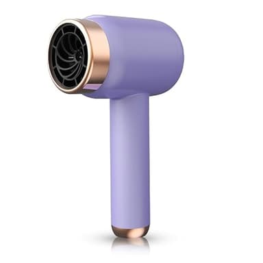 Asciugacapelli Senza Fili a Batteria Portatile, Ricaricabile da 1500 MAh per Dormitorio Domestico (Purple)