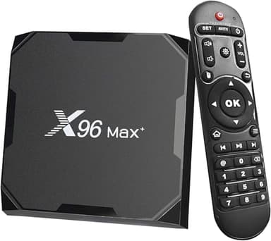 Box TV X96 Max Plu 4 GB di RAM e 32 GB di ROM Box Android TV Box Media Player di alta qualità (Android 10.0) con telecomando e cavo HDMI, lettore multimediale Box TV 4K