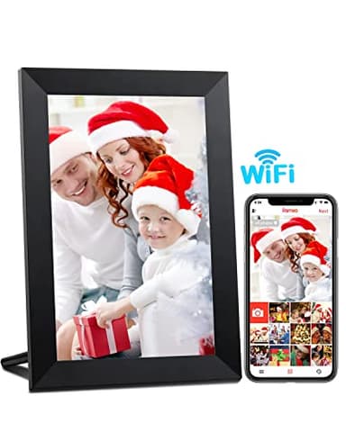 KALAHOL Cornice per foto digitale WiFi, cornice digitale da 10,1" touch screen IPS 1080P, condividi foto e video tramite l'app Frameo gratuita, 32 GB, Regalo per amici, famiglia, Natale, compleanno