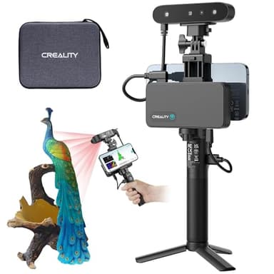 Creality CR-Scan Ferret Pro - Scanner 3D per Stampa 3D, 0.1 mm Precisione Portatile Scanner Aggiornato con Tracciamento Anti-Shock, Wireless Wifi6, Colore Pieno Veloce per Windows macOS Android iOS