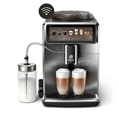 Saeco Xelsis Suprema Macchina da Caffè Automatica - Wi-Fi Integrato, 22 Bevande, Display Touch Intuitivo 7,8", 8 Profili Utente, Macinacaffè in Ceramica (SM8889/00)