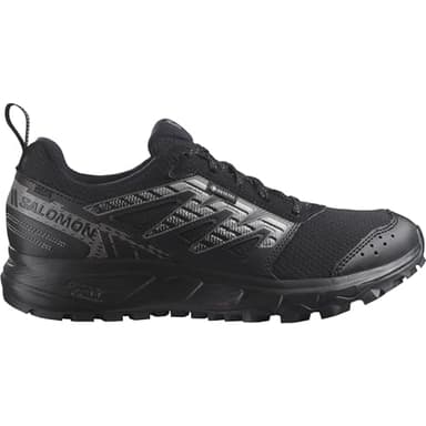 Salomon Wander Gore-Tex Scarpe Impermeabili da Trail Running e Escursionismo da Donna, A prova di Escursionismo, Comfort e ammortizzazione, Tenuta del piede sicura, Black/Plum Kitten/Gull, 39 1/3 EU
