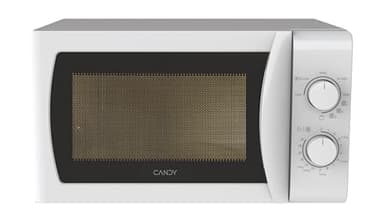 Candy Idea Forno a Microonde con Grill, 20 Litri, 700W, 5 Livelli di Potenza, Programma Defrost, Timer e Segnale di Fine Cottura, Libera Installazione, 43,95 x 35,75 x 25,82 cm, Bianco - CMG20SMW