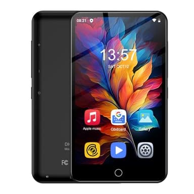 Lettore MP3 da 80 GB con Bluetooth e WLAN,Lettore MP4 full touchscreen da 4,0 polliciWalkman digitale con suono HiFi, lettore musicale Android con Audible, Deezer, Play Store fino a 1TB