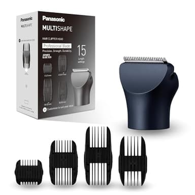 Panasonic ER-CHC1-A301 MULTISHAPE [Sistema Modulare per la Cura della Persona] Accessorio Testina Tagliacapelli, 15 Impostazioni di Lunghezza, 4 Pettini, Nero