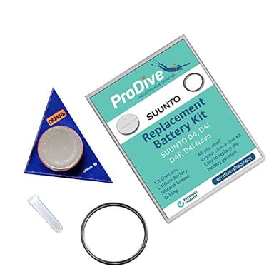 ProDive - Kit batteria per computer subacqueo Suunto D4 D4i, set di ricambio