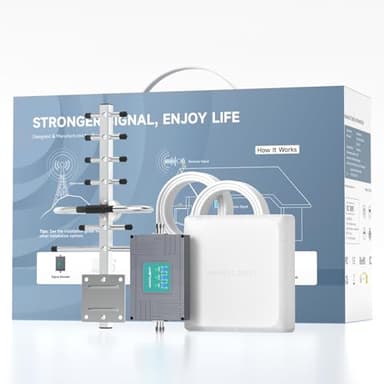 Amplificatore Segnale Cellulare gsm 4G 3G lte Ripetitore 4g Supporto TIM Vodafone Wind Tre - Banda 8/3/1(900-1800-2100MHz) Ripetitore Segnale Cellulare Copertura fino a 450㎡ Per la Casa Ufficio