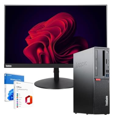 Lenovo Postazione ufficio completa Pc Desktop Intel Core i5-8400 | Ram 16GB | SSD 512GB | Monitor 27" ThinkVision c27-40 FullHD Win 11 OFFICE 2021 Professional Garanzia 36 Mesi