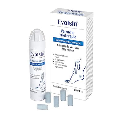 Evolsin® spray congelante per verruche comuni e verruche plantariI congelamento delle verruche igienico e sicuro I effetto clinicamente confermato I rimedio per le verruche + 12 applicatori
