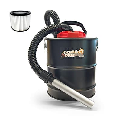 San Marco Aspiracenere 1000 W aspirapolvere per stufa a pellet camino o bbq con fusto da 15 lt aspira cenere Pratikò