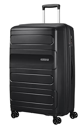 American Tourister Sunide Spider, Noir (Black), Spinner L (77 cm - 118 L), Spinner L Extensible (77 cm - 118 L)