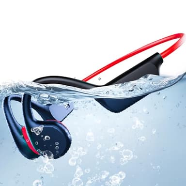 Cuffie Subacquee per Piscina IPX8 Integrato 32 GB MP3 Subacqueo per Nuoto Impermeabile auricolari nuoto Piscina Bluetooth 5.3 Cuffie Conduzione Ossea Nuoto Musica per Piscina Gli Sport (Rosa)