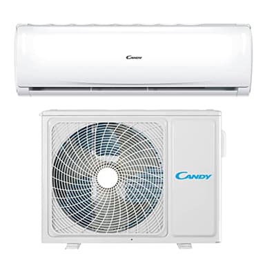 Candy, Condizionatore Smart Linea Pura, Climatizzatore Monosplit con Unità Esterna e Interna 18000 Btu, 28 dBA, con Pompa di Calore per Aria Calda, Self-Clean e Controllo da Remoto con App
