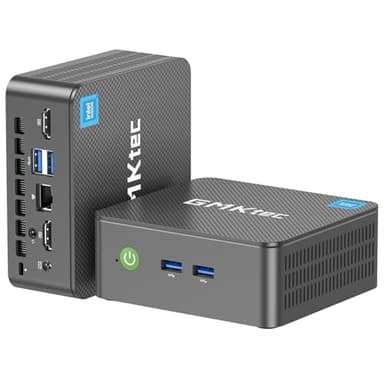 GMKtec Mini PC G3 Plus, Intel Twin Lake N150 (aggiornato N100) 16 GB di RAM 3200 MHz 1 TB SSD M.2 NVME PCIE3.0 SSD, Mini Computer, USB 3.2 * 4, 2*HDMI 4K @ 60Hz, 2.5G LAN, Micro PC