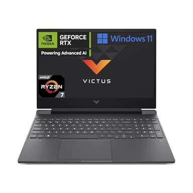 HP Victus 15-fb2001sl Notebook, AMD Ryzen 7-8845HS, RAM 16GB, 1TB SSD, Display 15.6 FHD Antiglare IPS 300 nits 144Hz, NVIDIA RTX 4060 8GB, Webcam 720p TNR, AMD FreeSync, Windows 11, Grigio
