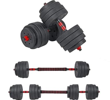 Set di pesi 40 KG 2 MANUBRI + 1 BILANCERE per Body Building
