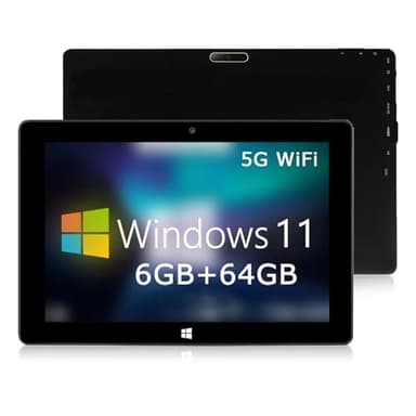 TPSPAD Tablet window s 11 Tablet Touch 10.1 Pollici 6GB RAM+64GB ROM, N4020 processore, HD 1280×800 IPS, 1.6GHz 5G WiFi+Bluetooth 4.0+6000mAh+2MP + 5MP Dual Camere+Tipo C+OTG