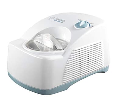 De'Longhi ICK5000 La Gelatiera autorefrigerante con Compressore, gruppo lame brevettato, fino a 700gr di gelato e sorbetti, 3 funzioni, temperatura costante, cestello estraibile, bianco