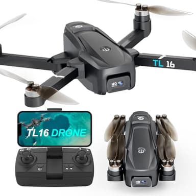 Droni con Telecamere Brushless Motore Drone per Adulti Principianti 2 Telecamere FPV RC Quadcopters Pieghevole Motorizzato 1080P Camera Regolabile UAV APP di Controllo 3D Flips