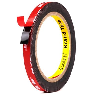 UPwoktem Nastro Biadesivo Extra Forte per interni ed esterni, Nastro di Montaggio, utilizzato in uffici, case, automobili (10mm x 3,2metri)