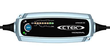 CTEK LITHIUM XS, Caricabatterie 12V 5A, Caricabatterie LiFePO4, Caricabatterie Litio, Caricabatterie Intelligente, Caricabatterie Auto, Manutentore Della Batteria Con "Connect And Forget"