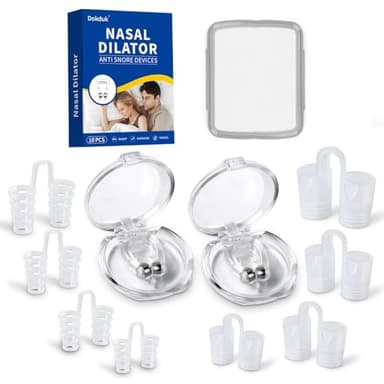 10 pezzi Dilatatore Nasale Antirussamento, Clip Antirussamento, Dispositivo Anti Russamento, Silicone Clip per naso Magnetico Dilatatore nasale, Soluzione Confortevole e Professionale per Russare
