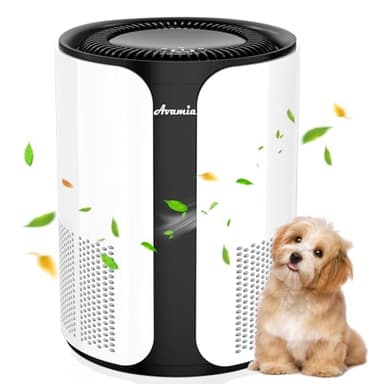 Avamia Purificatore d'Aria per Grandi Stanze fino a 100 ㎡, Purificatore HEPA H14 per Camere da Letto e Proprietari di Animali con Ingresso d'Aria a 360°, per Polvere, Fumo, Peli, Forfora e Polline