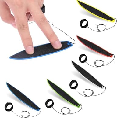 Bkemkri 5 Pezzi Tavole da Surf per Dita, Mini Tavole da Surf, Tavola da Surf con Punta Delle Dita, Giocattolo da Tavola da Surf, Tavola da Surf Antistress, per Bambini, Adolescenti, Adulti