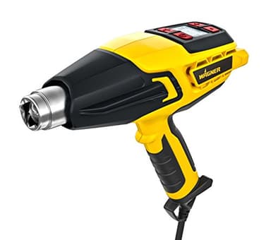 WAGNER Pistola termica FURNO 750 - Max.630°C, 2000 W, impugnatura ergonomica con getto, ugello di diffusione, ugello deflettore, ugello di centraggio, ugello allargato, raschiatore e display LCD