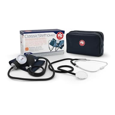 Pic Solution Misuratore di Pressione Aneroide con Stetoscopio per Uso Professionale ClassicStethoMED