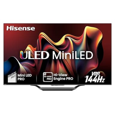 Hisense TV 55" Mini-LED 4K 55U72NQ, Smart TV VIDAA U7, Dolby Vision IQ, HDR 10+ Adaptive, 144Hz Game Mode PRO, Alexa Built-in, VIDAA Voice, Tuner DVB-T2/S2 HEVC 10, lativù 4K
