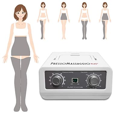 MESIS Pressoterapia Professionale Per Casa PressoMassaggio Plus+ (con 2 gambali e Kit Slim Body) Pressoterapia Linfodrenaggio Anti Cellulite Pressoterapia