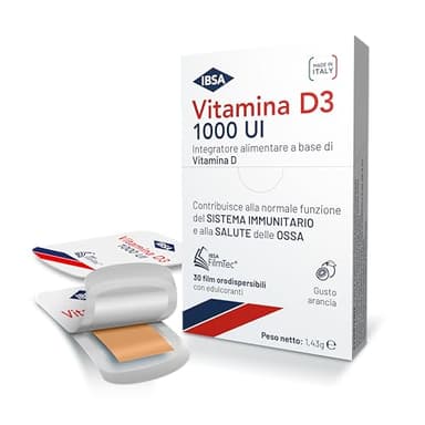 Vitamina D3 IBSA 1000 UI - 30 Film Orodispersibili
