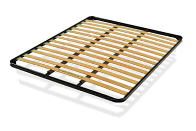 Bed Store SISTEMI RIPOSO Rete Matrimoniale 160X190 Cm Da Appoggio Senza Piedi A Doghe Strette Ortopedica con Doppio Longherone di Rinforzo per letto da Incasso