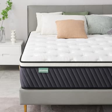 SZsuilong Materasso 160 x 200, altezza 30 cm, materasso a molle insacchettate a 7 zone, grado di durezza H3 H4, con memory foam, ergonomico, 100 notti di prova