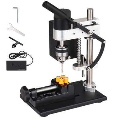 Trapano A Colonna 250W Mini Trapano Banco Supporto Per Trapano Piccolo Trapano da Tavolo Velocità Regolabile 7 Velocità Per Metallo Legno Acrilico Plastica