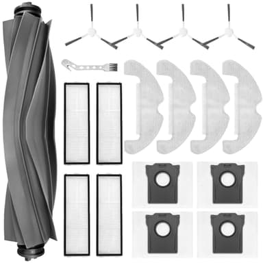 KimSin Accessori per Dreame D10 Plus Gen 2 aspirapolvere robot di ricambio, Spazzola Principale, 4 Panni, 4 Sacchetti, 4 spazzole Laterali, 4 Filtro