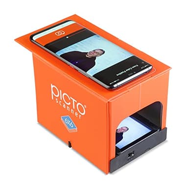 PictoScanner 6x6 – è uno scanner per negativi 6x6. Scansiona e salva i tuoi negativi o le diapositive 6x6 con il tuo smartphone. Scanner pieghevole realizzato in resistente cartone ecologico