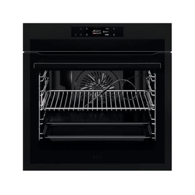 AEG BPE748380T Forno Elettrico Multifunzione, Pirolitico, Integrabile, Serie 8000, 16 Funzioni, Sonda Termica, Display TFT, WiFi, 71 L di Capacità, Nero, Classe A++