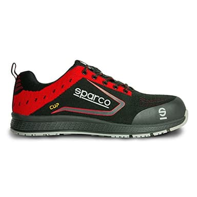 Sparco Scarpe Antinfortunistiche leggere Cup S1P Albert Nero/Rosso Taglia 41