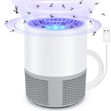 Lampada Antizanzare Elettrico, Trappola Zanzare Elettrico USB Portatile Luce Insetticida, Antizanzare da Interno Lampada Antizanzare da Esterno per Insetti Zanzare Mosche Giardino Domestico Campeggio